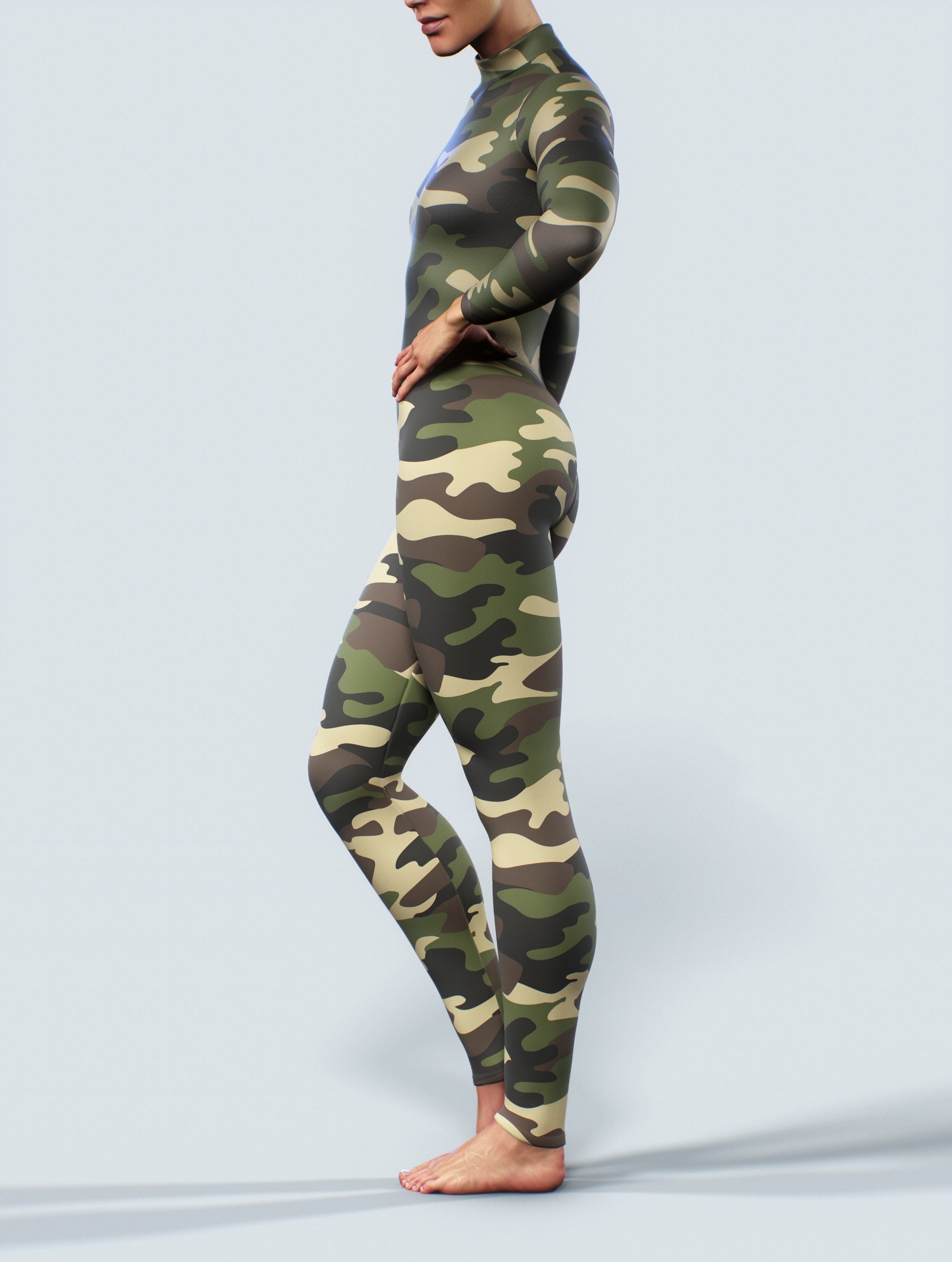 Military Green Unitard-unitard-bootysculpted