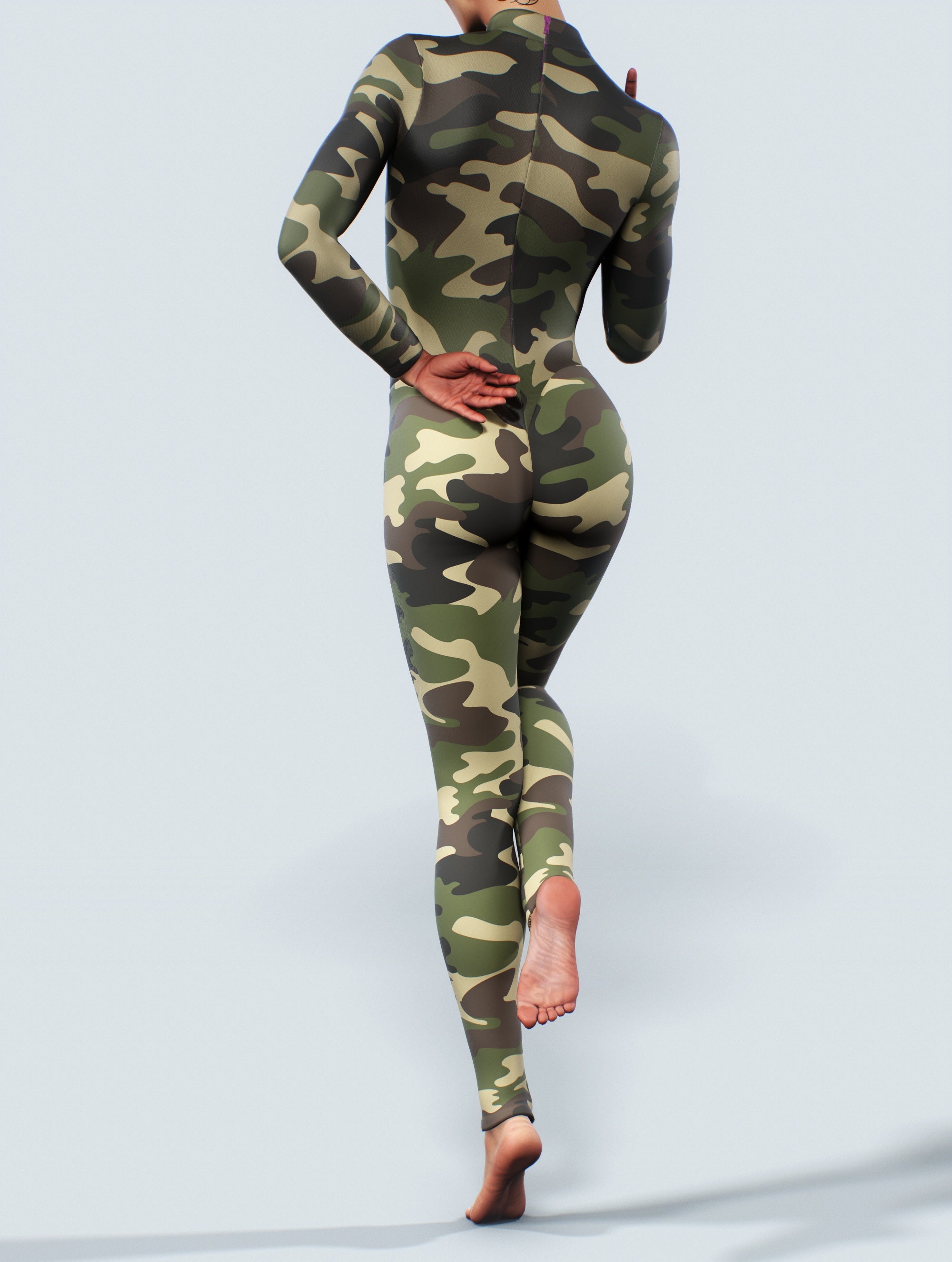 Military Green Unitard-unitard-bootysculpted