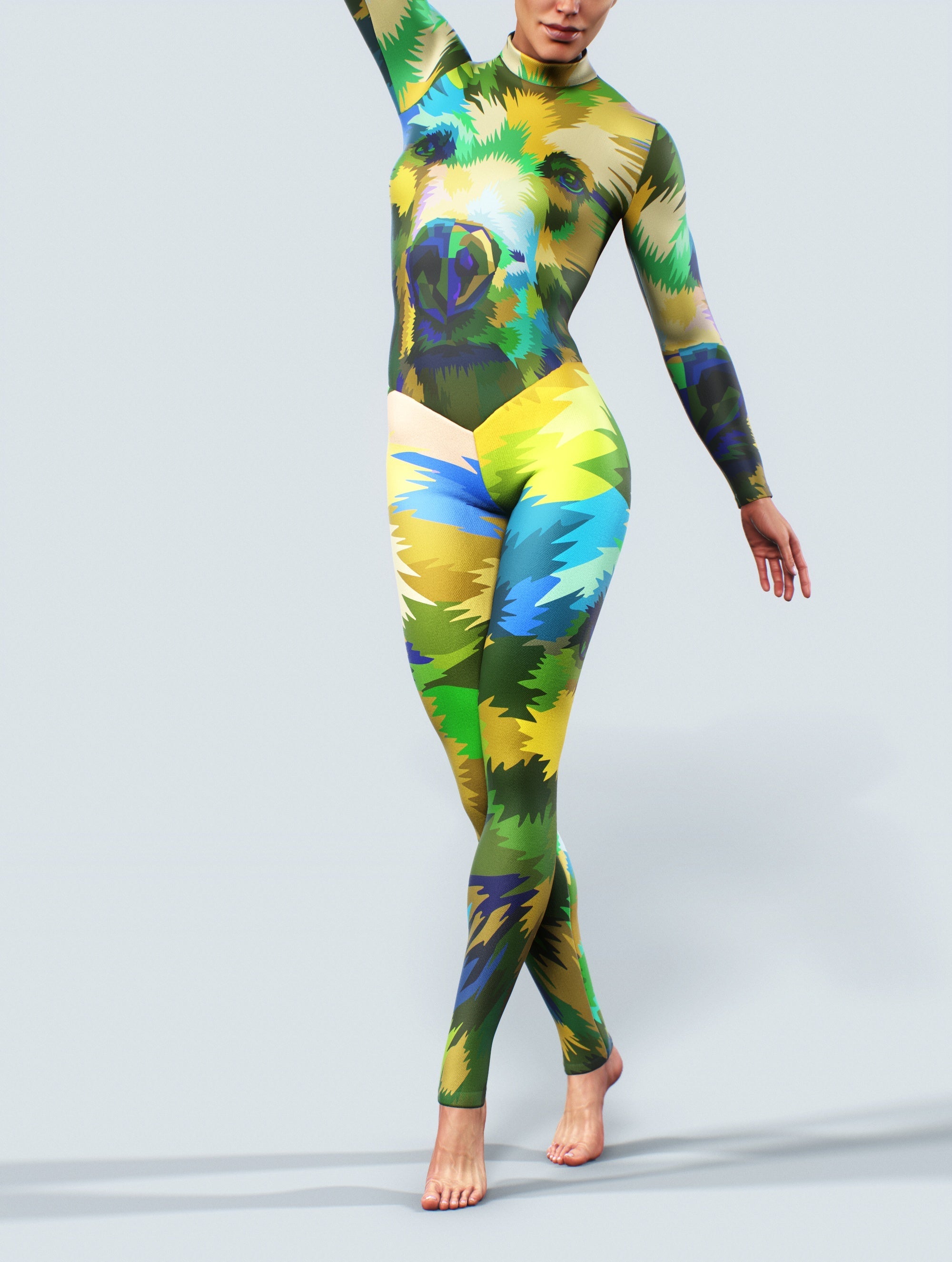 Minimalist Bear Catsuit-unitard-bootysculpted