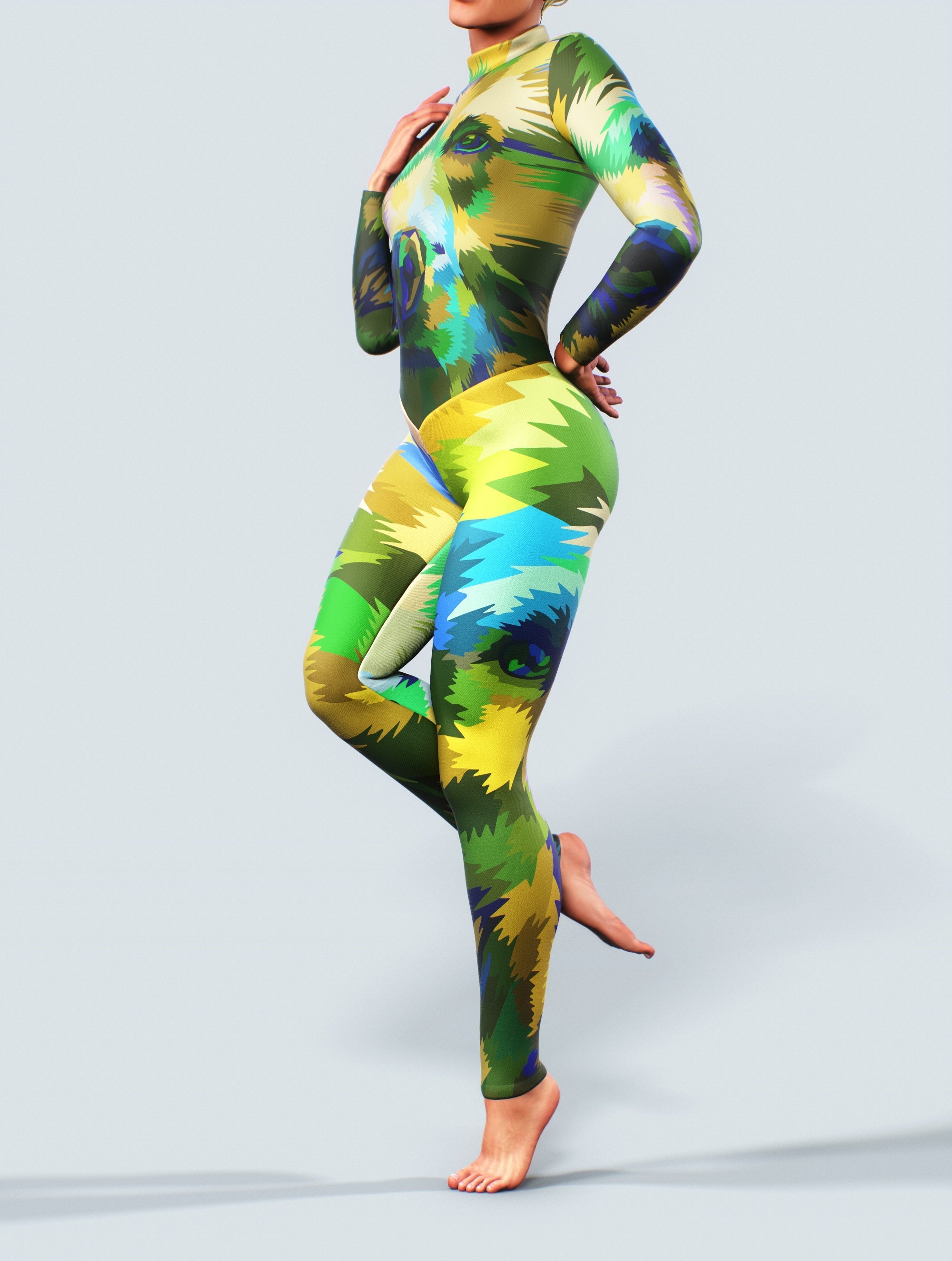 Minimalist Bear Catsuit-unitard-bootysculpted