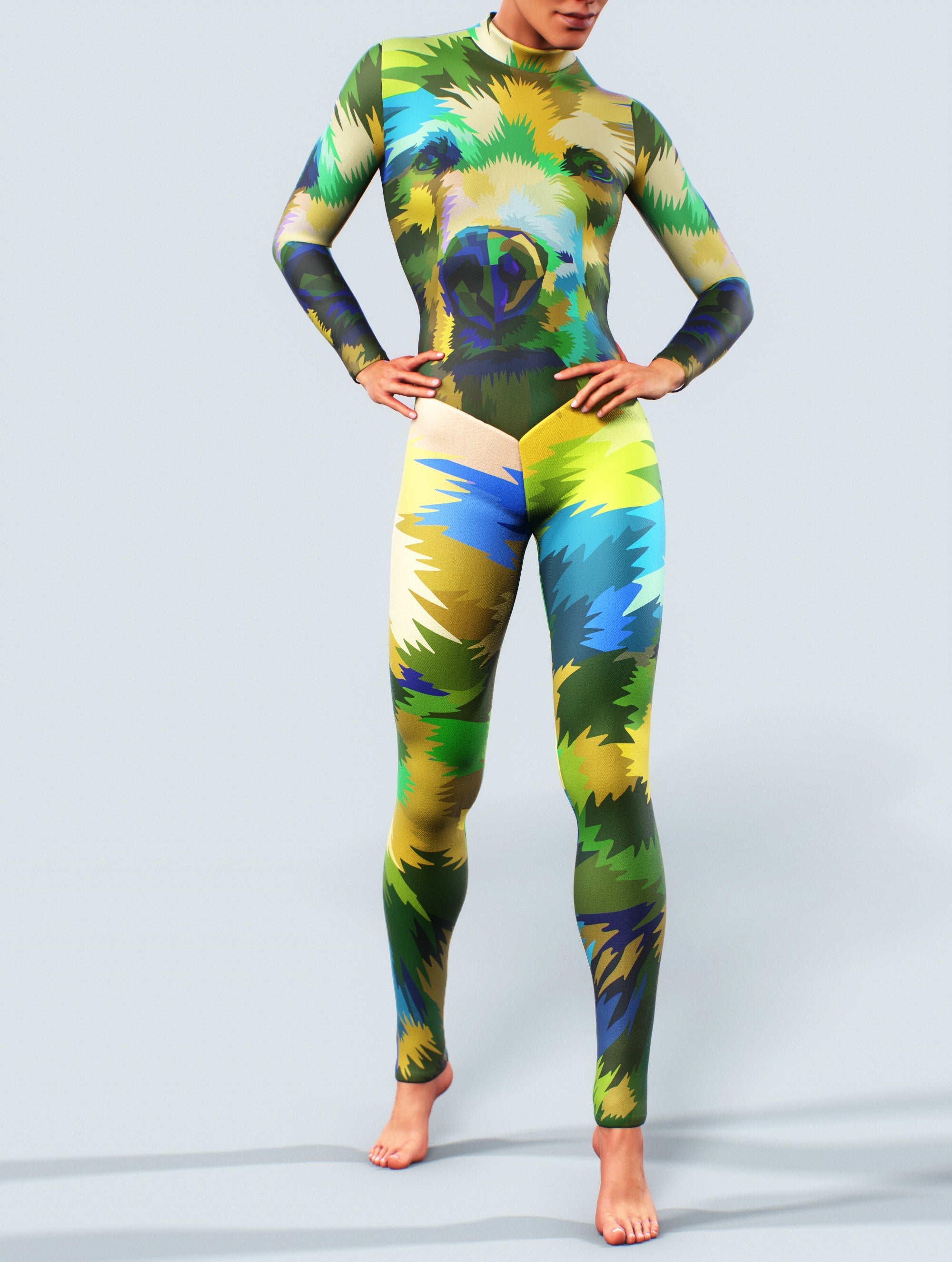 Minimalist Bear Catsuit-unitard-bootysculpted