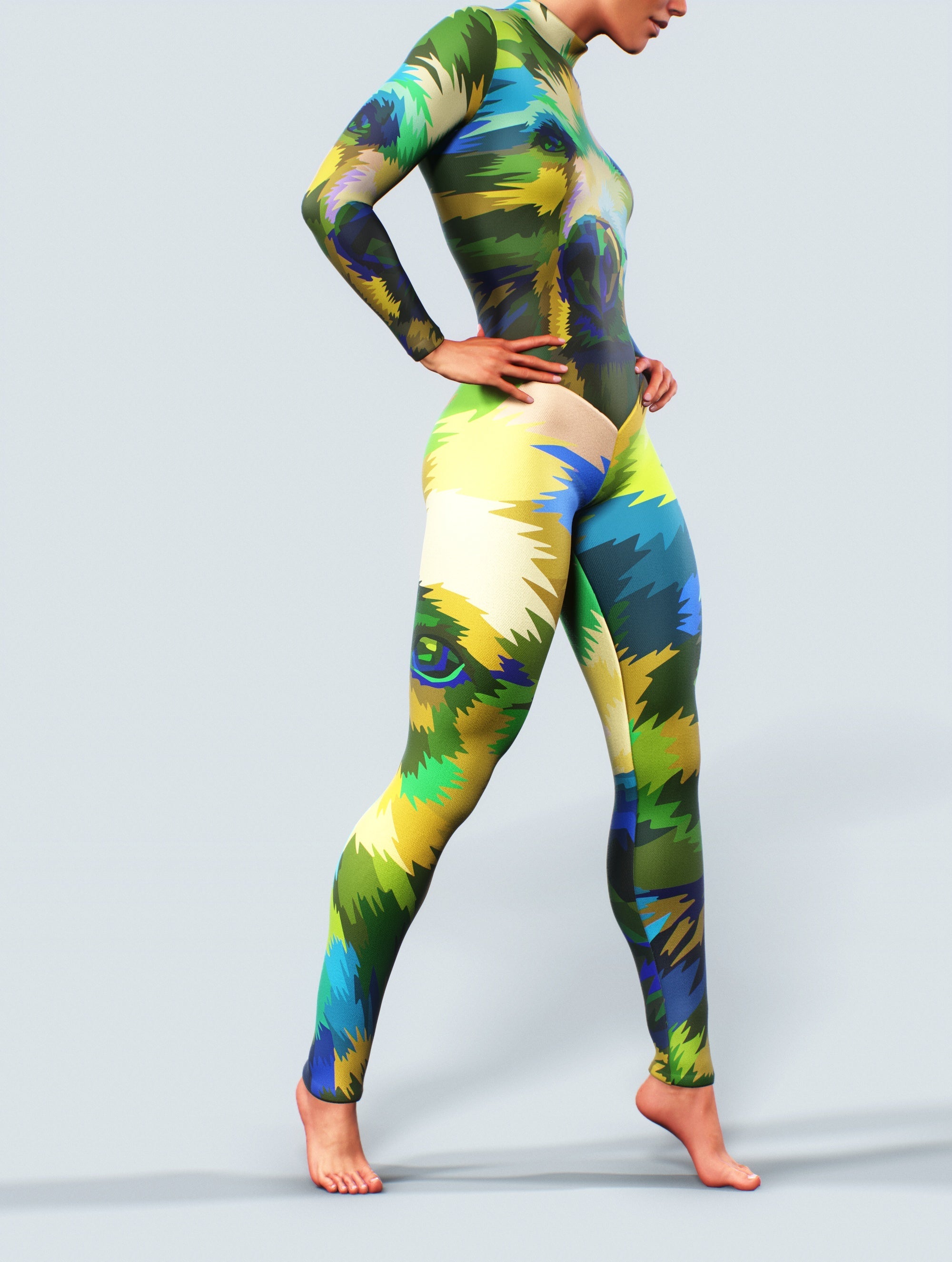 Minimalist Bear Catsuit-unitard-bootysculpted