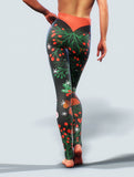 Mistletoe Gym Leggings-High waisted leggings-bootysculpted