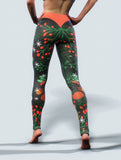 Mistletoe Gym Leggings-High waisted leggings-bootysculpted