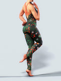 Mistletoe Gym Unitard-High waisted leggings-bootysculpted