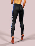 Moon Phases Black Leggings-High waisted leggings-bootysculpted