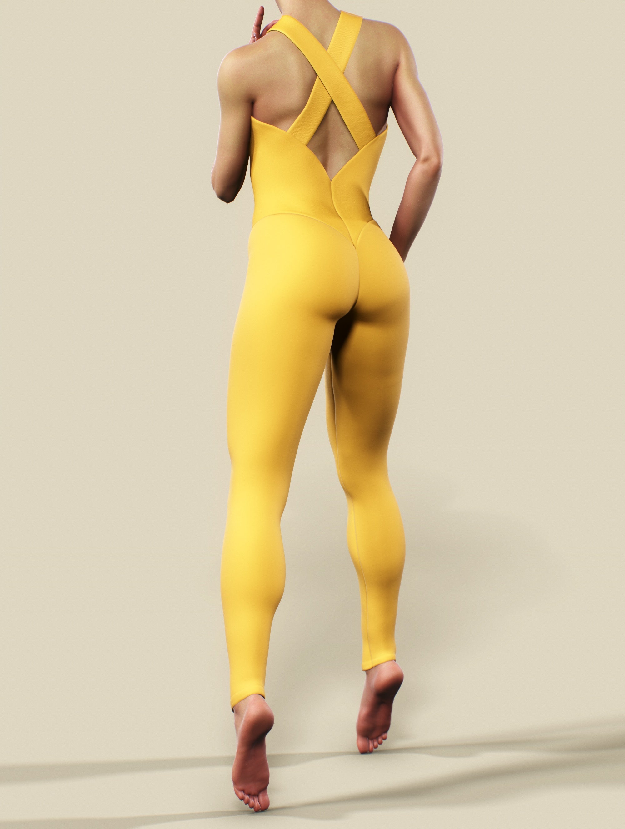 Mustard Yellow Unitard-unitard-bootysculpted