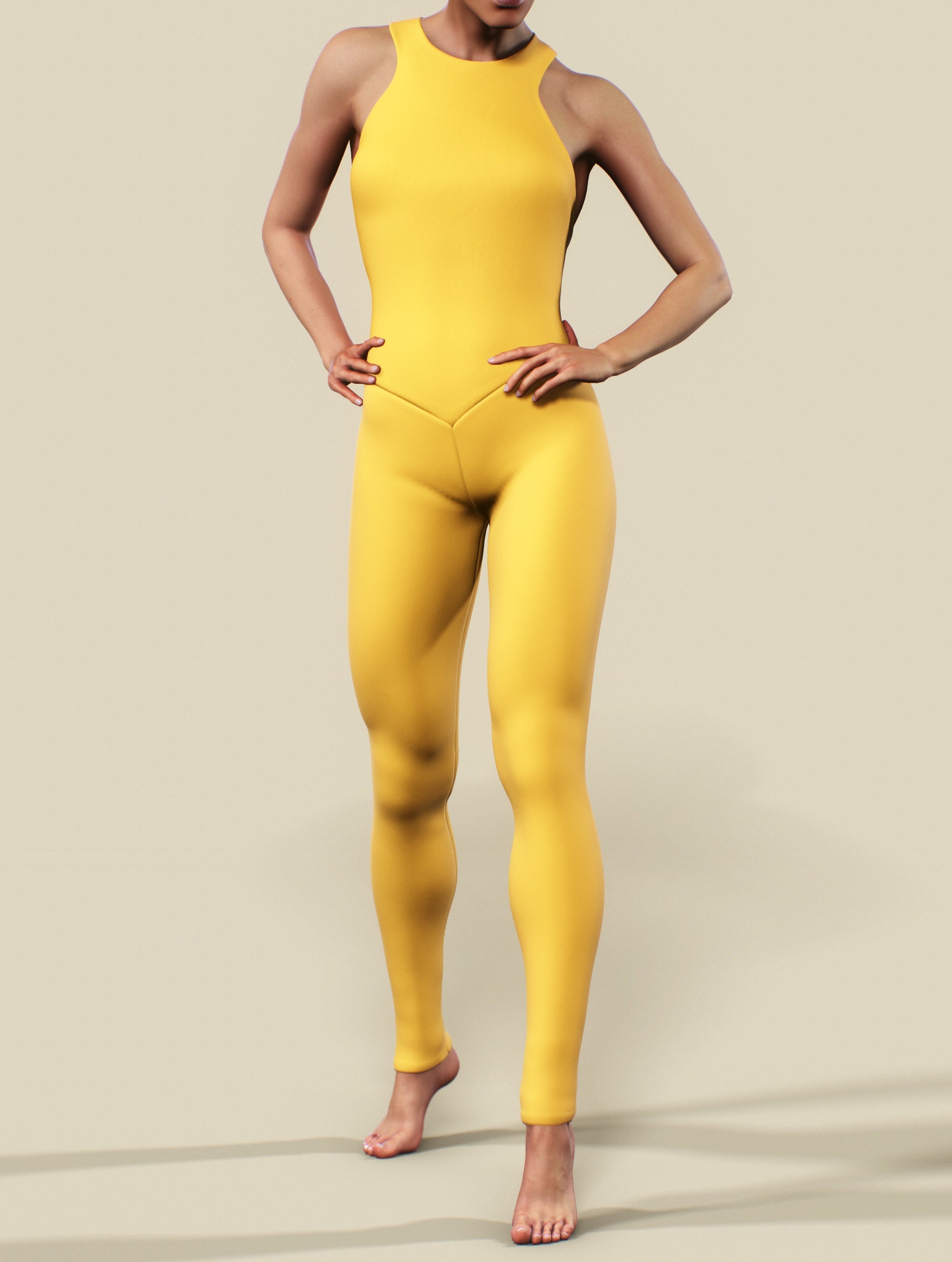 Mustard Yellow Unitard-unitard-bootysculpted
