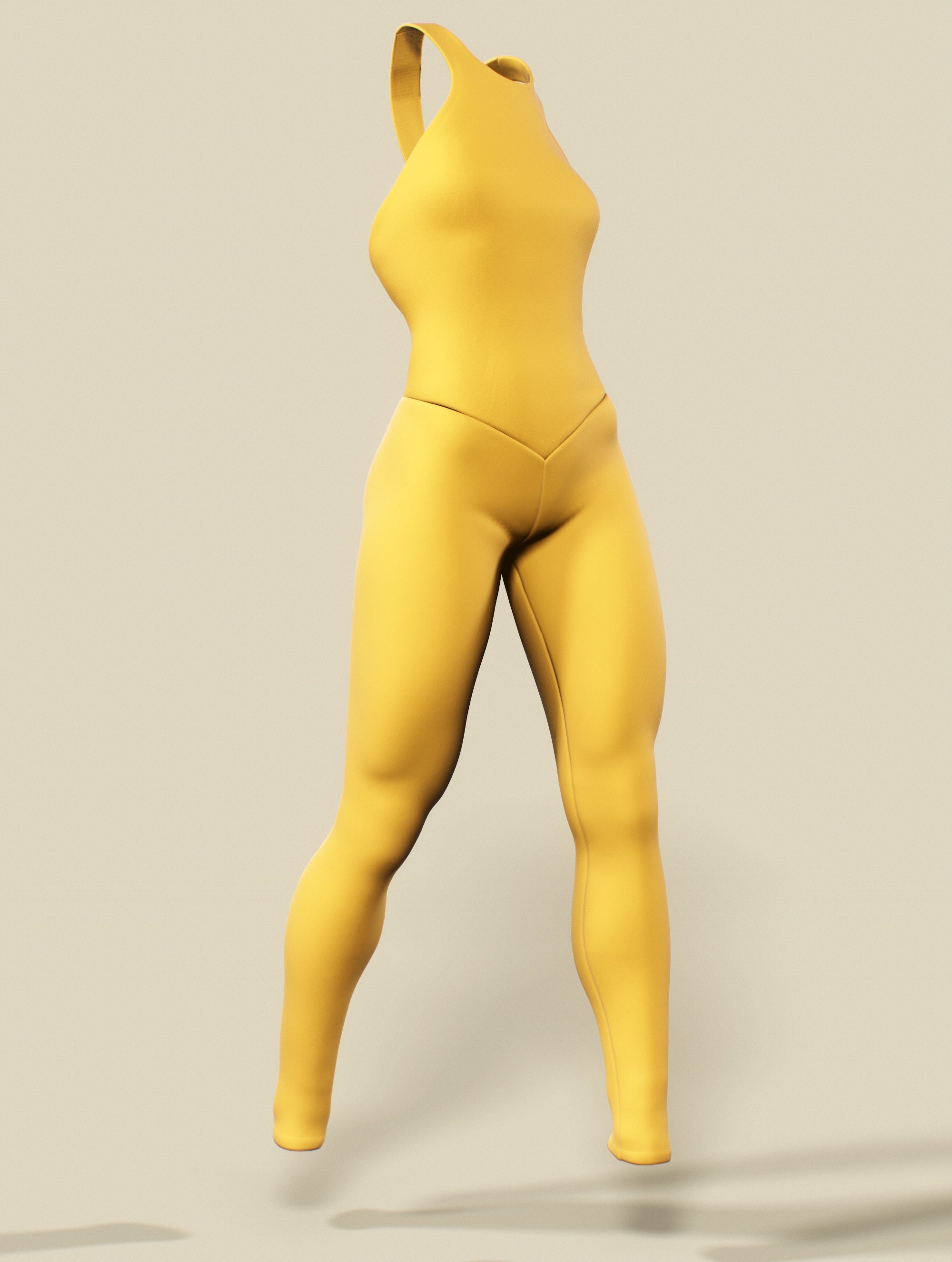 Mustard Yellow Unitard-unitard-bootysculpted