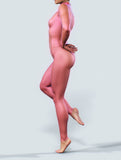 Neon Pink Mesh Bodysuit-unitard-bootysculpted