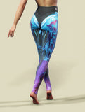 Ocean Creatures Yoga Pants-High waisted leggings-bootysculpted