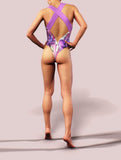 Peony Sketch Beachwear-bootysculpted
