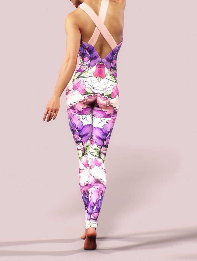 Peony Sketch Catsuit-unitard-bootysculpted