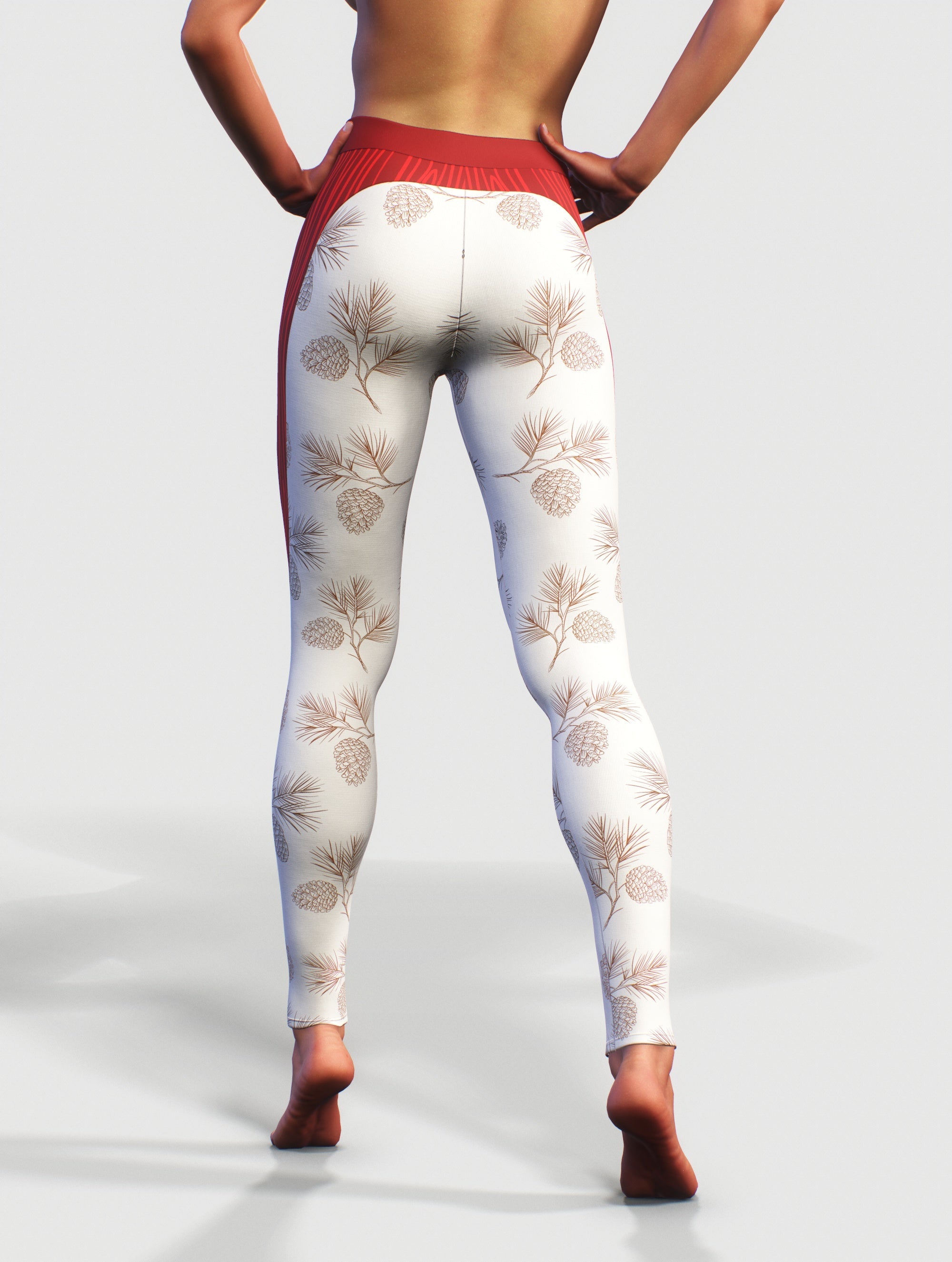 Pine and Wine Yoga Pants-High waisted leggings-bootysculpted