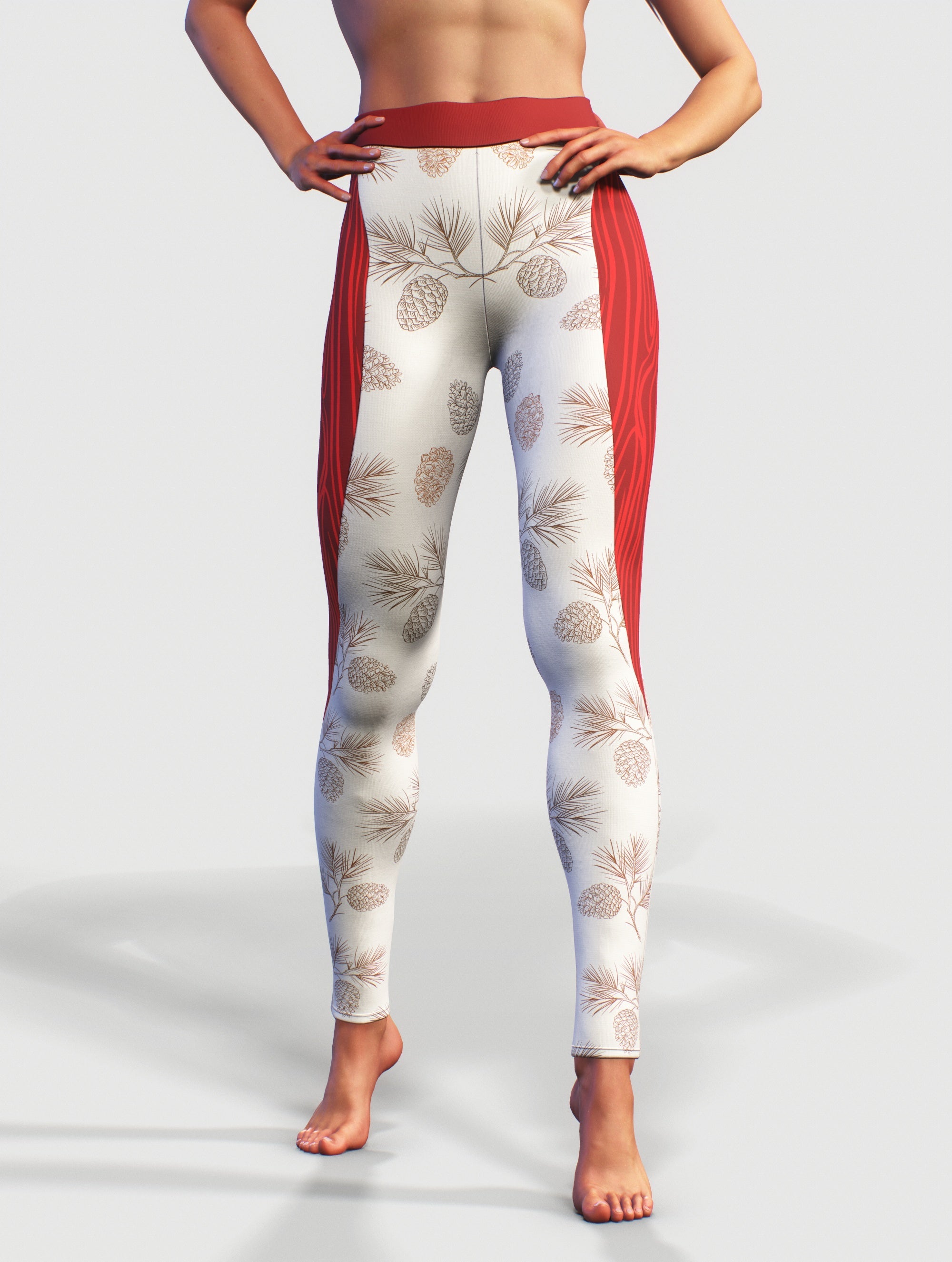 Pine and Wine Yoga Pants-High waisted leggings-bootysculpted