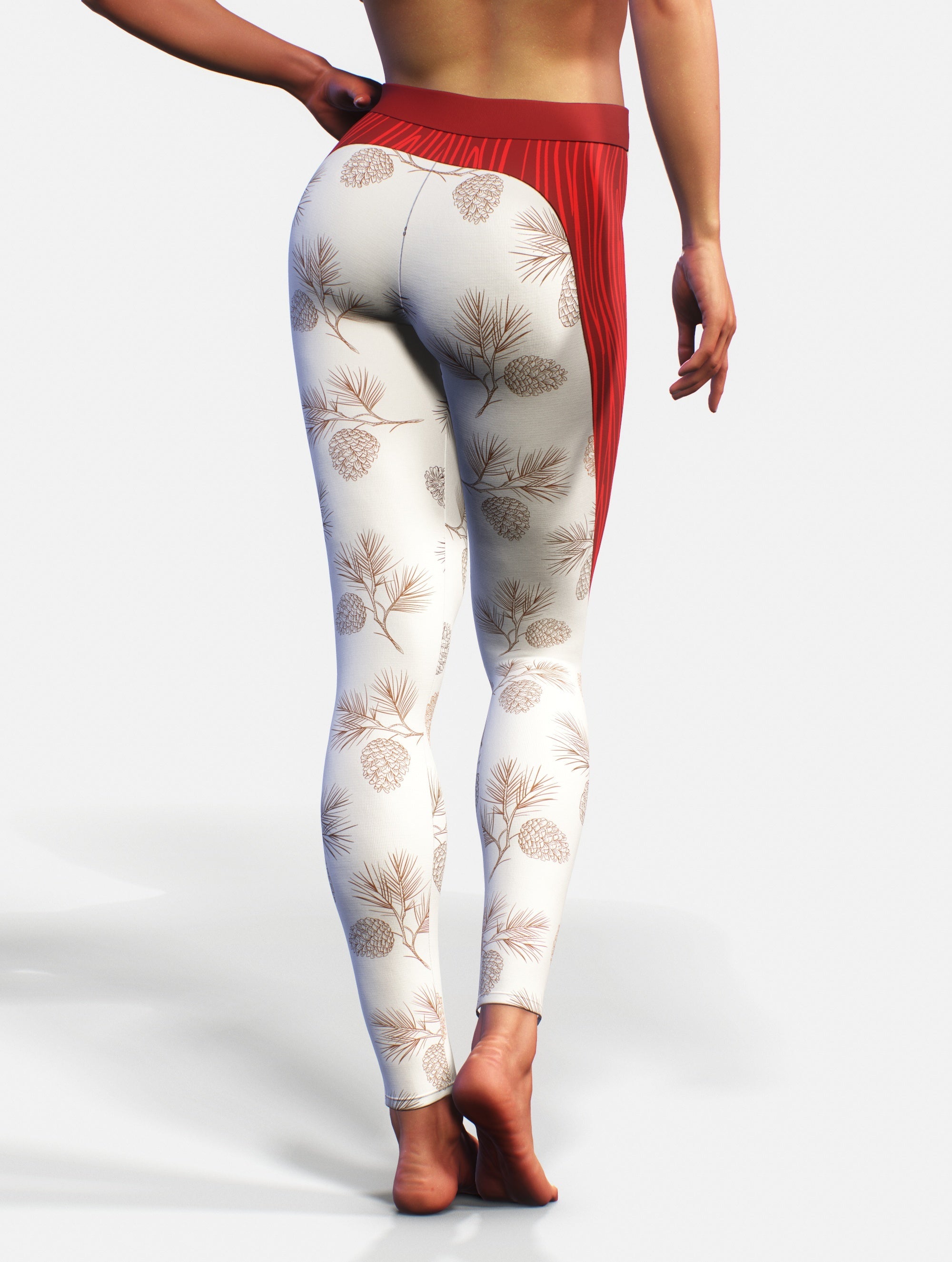 Pine and Wine Yoga Pants-High waisted leggings-bootysculpted