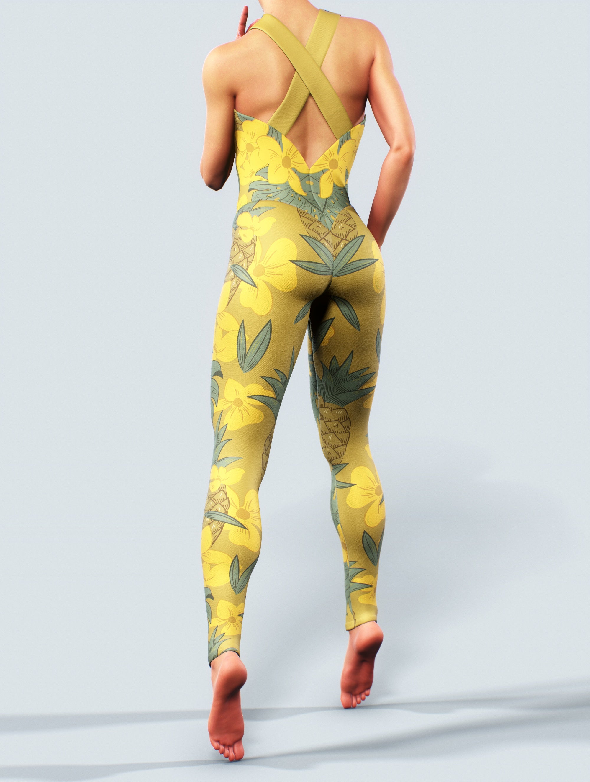 Pineapple Poem Catsuit-unitard-bootysculpted