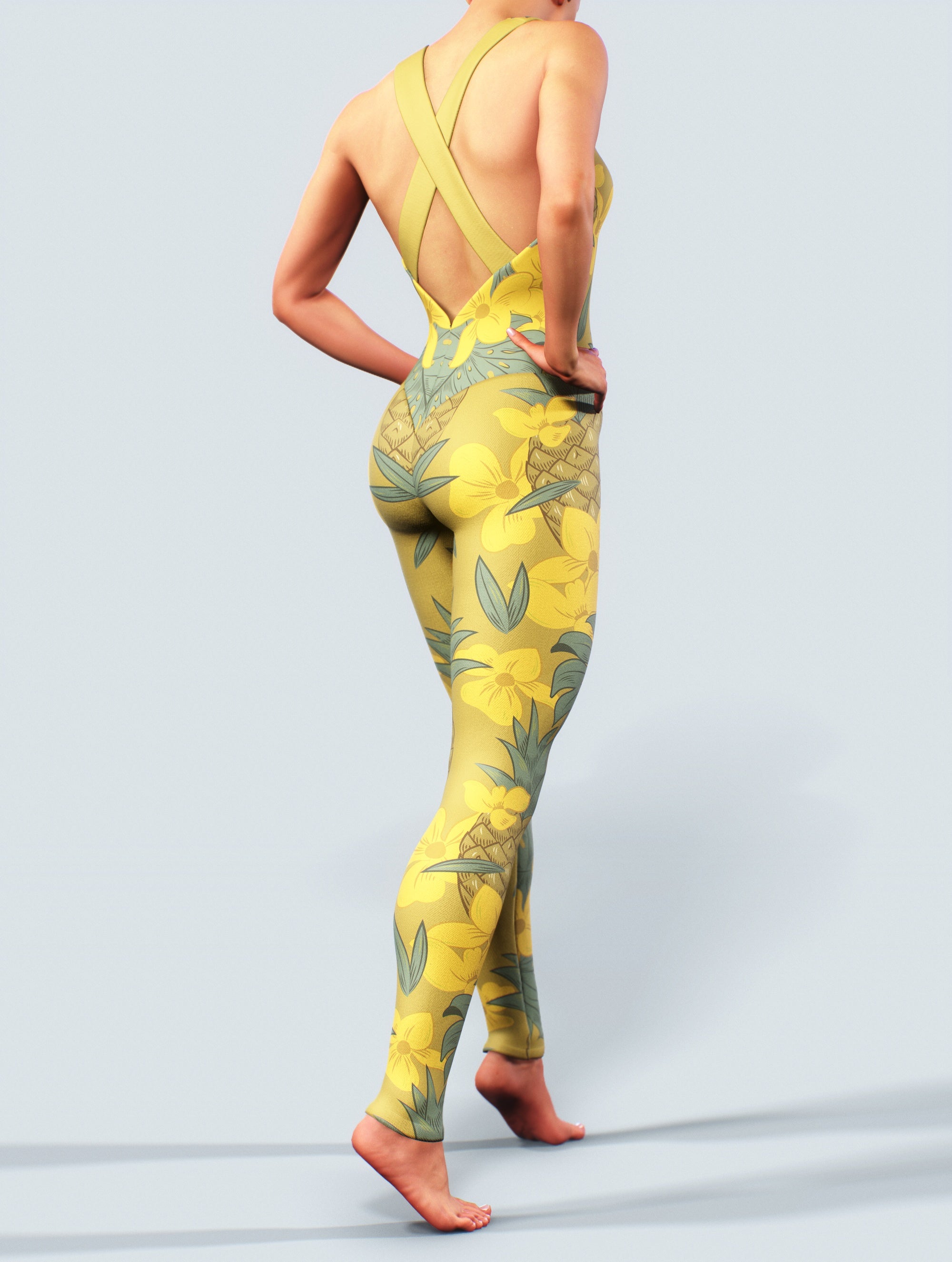 Pineapple Poem Catsuit-unitard-bootysculpted