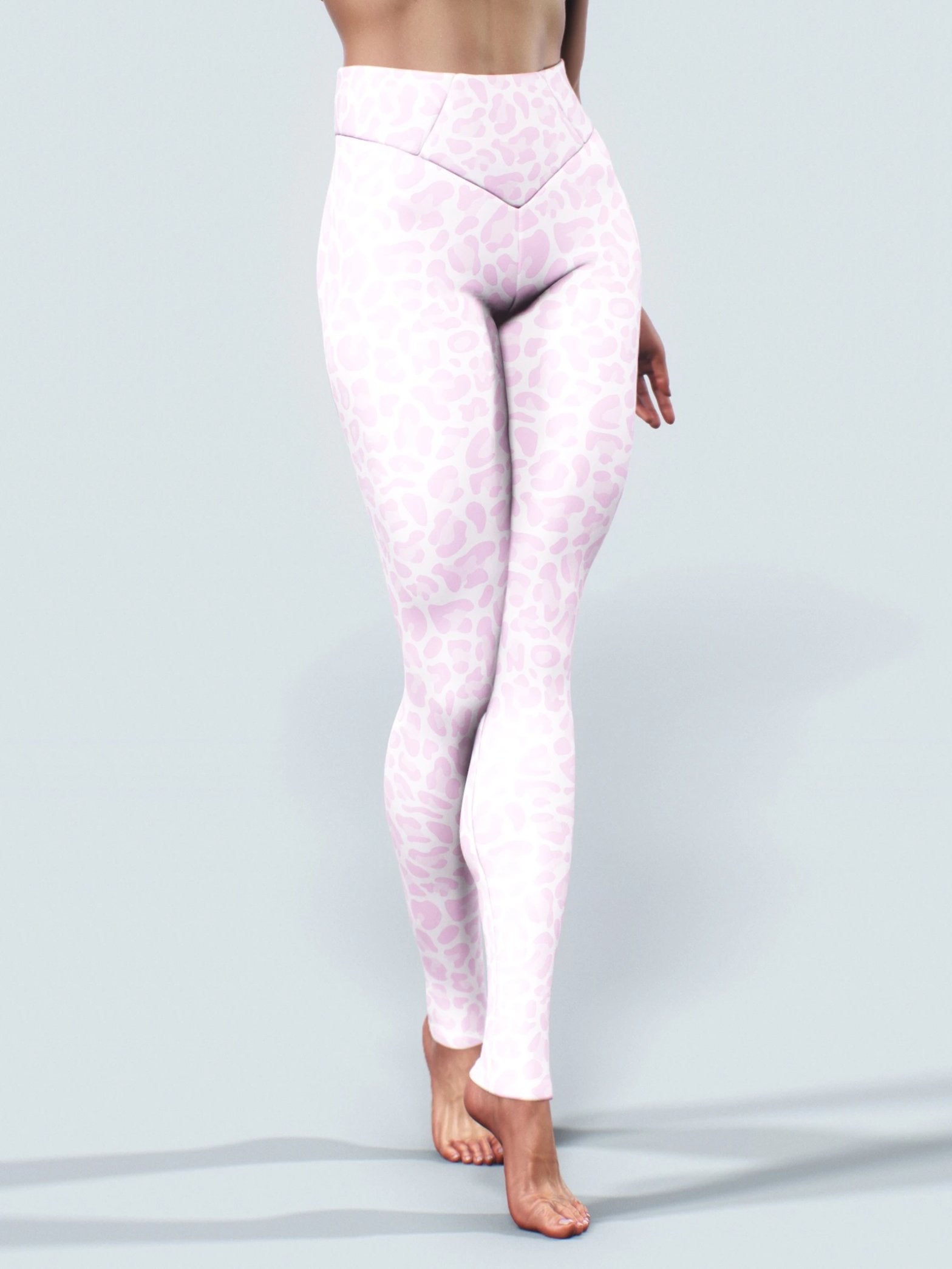 Pink Leopard Yoga Pants-High waisted leggings-bootysculpted