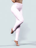 Pink Leopard Yoga Pants-High waisted leggings-bootysculpted