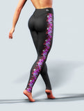 Pink Orchid Leggings-High waisted leggings-bootysculpted