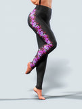 Pink Orchid Leggings-High waisted leggings-bootysculpted