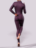 Plum Long Sleeve Costume-unitard-bootysculpted