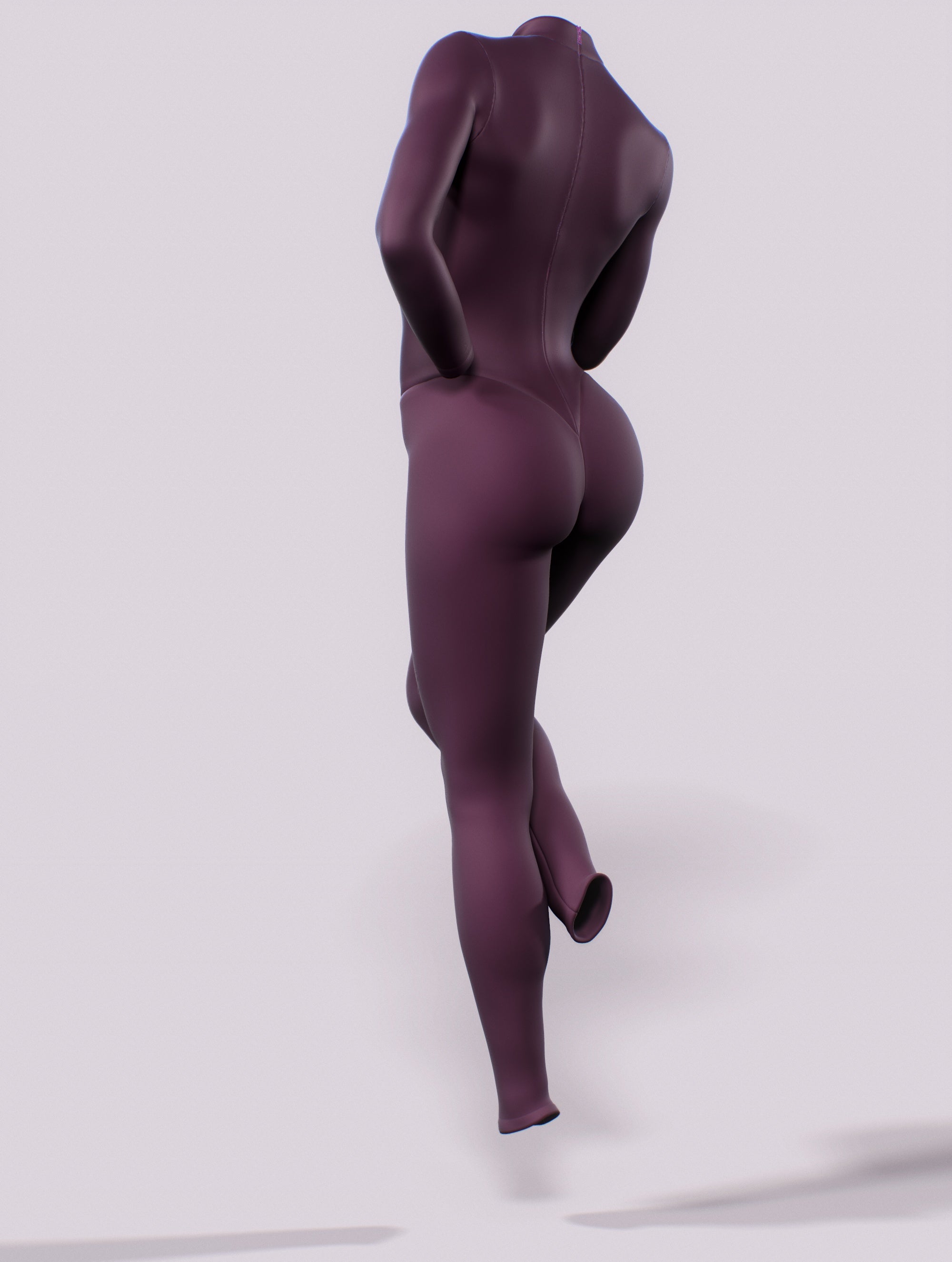Plum Long Sleeve Costume-unitard-bootysculpted