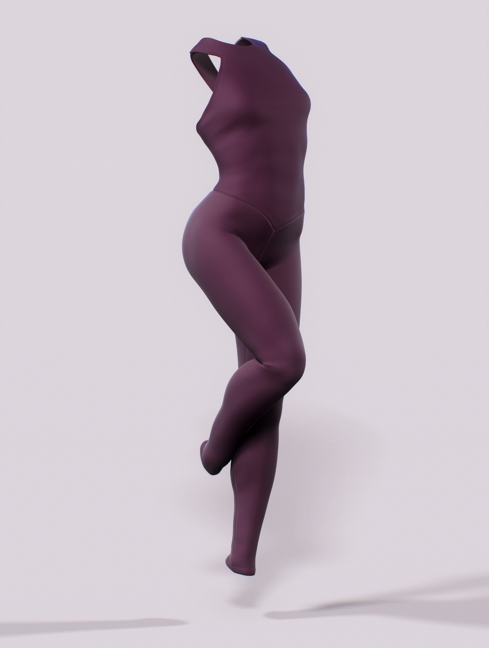 Plum Purple Bodysuit-unitard-bootysculpted
