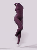 Plum Purple Bodysuit-unitard-bootysculpted