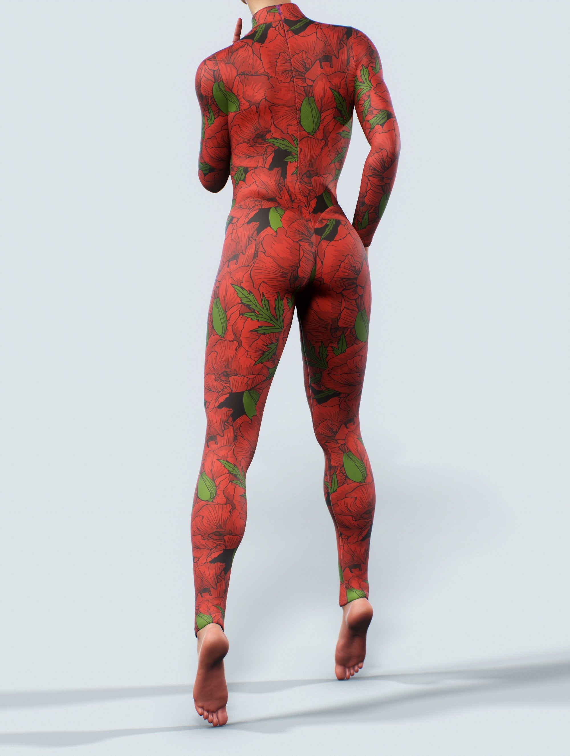 Poppy Red Unitard-unitard-bootysculpted