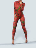 Poppy Red Unitard-unitard-bootysculpted