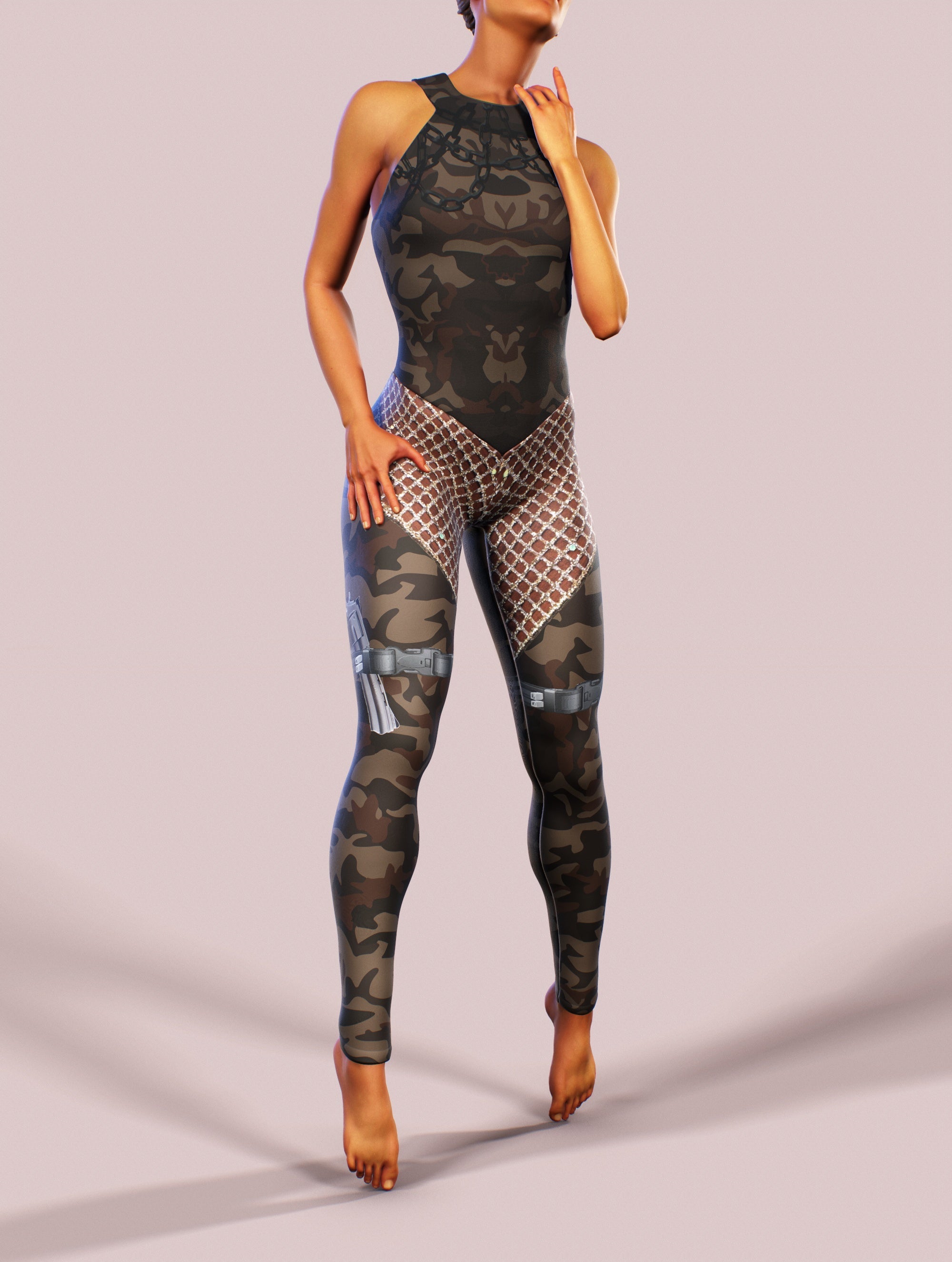 Post Apocalyptic Bodysuit-unitard-bootysculpted
