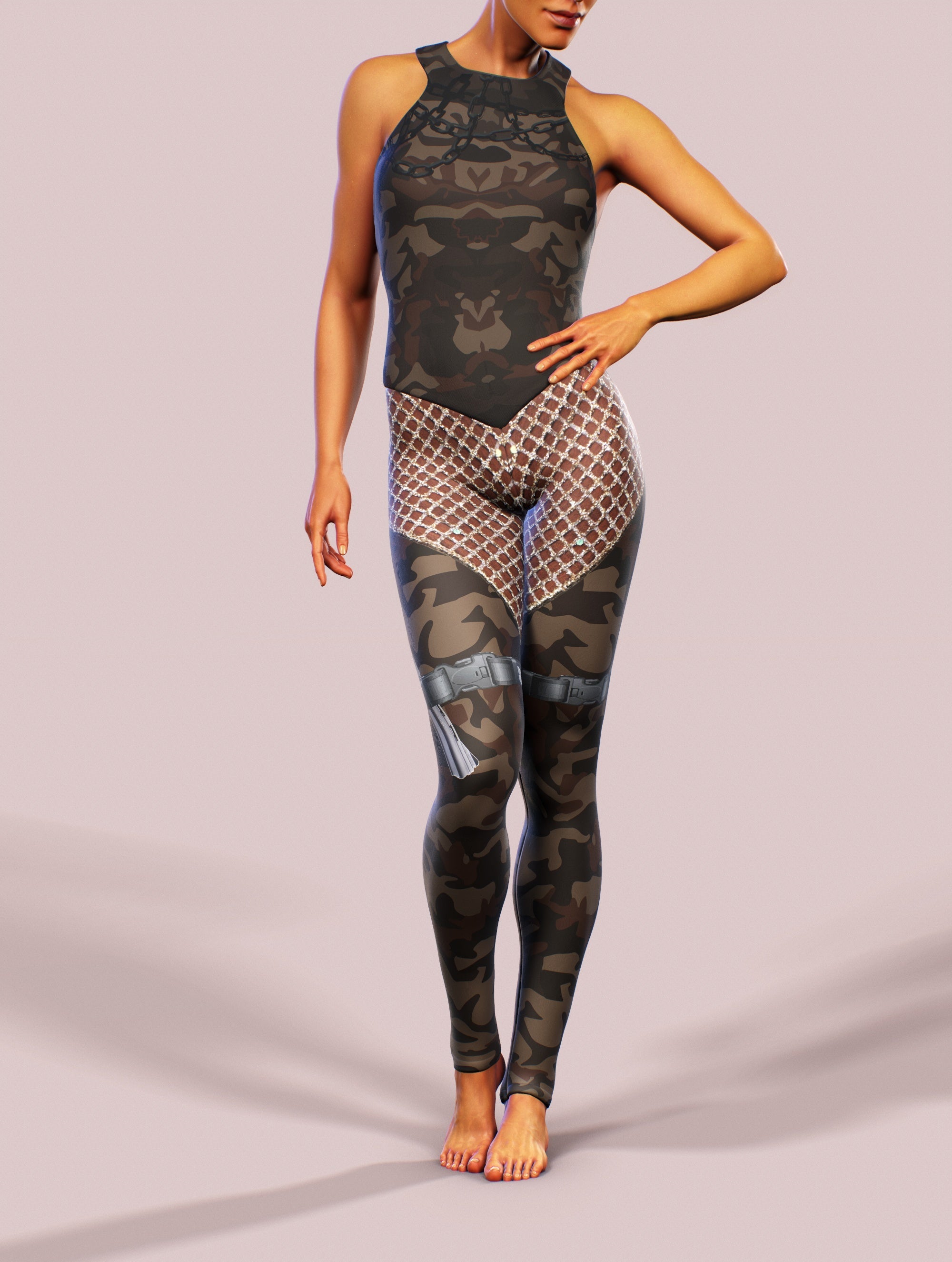 Post Apocalyptic Bodysuit-unitard-bootysculpted
