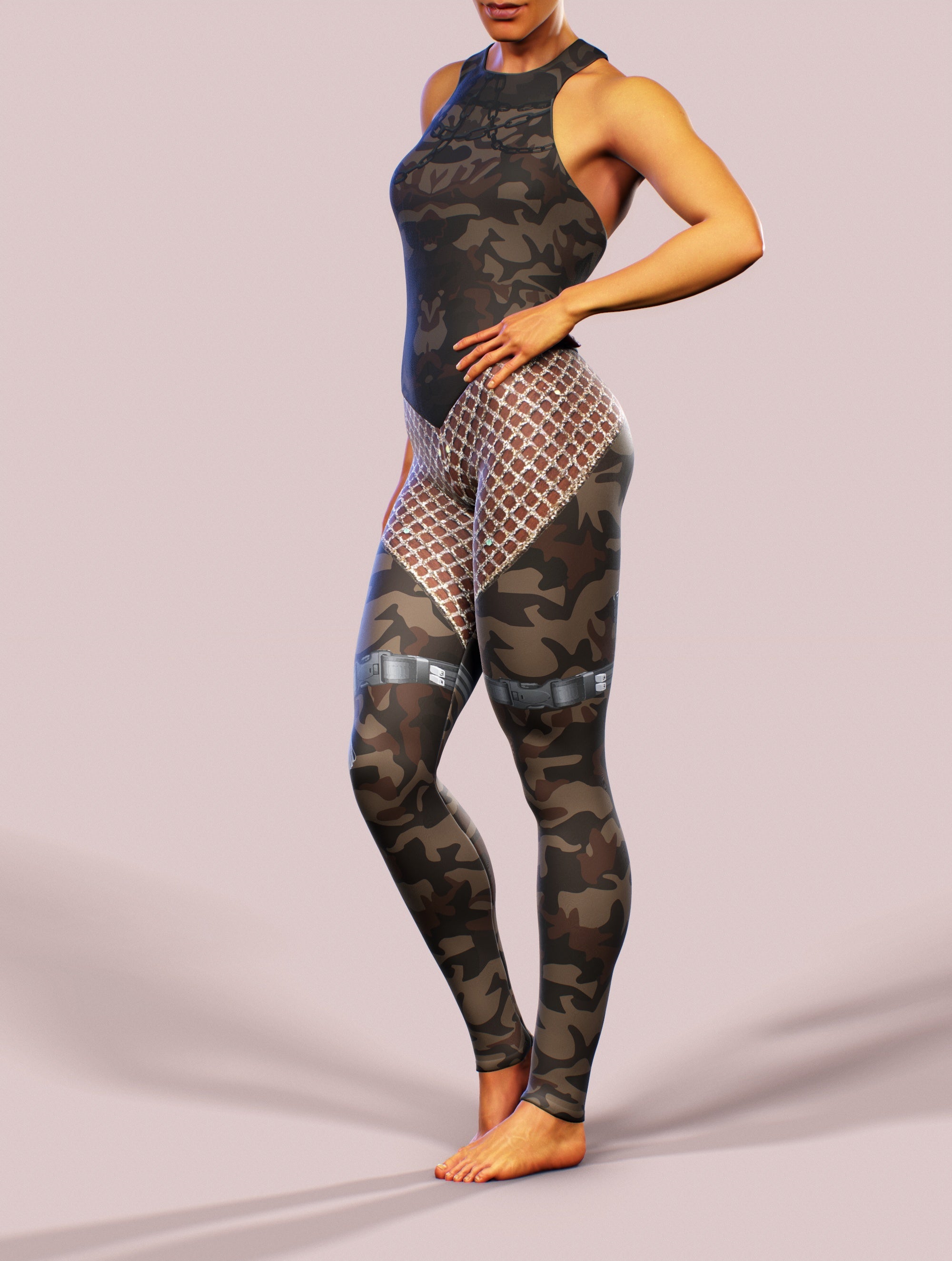 Post Apocalyptic Bodysuit-unitard-bootysculpted