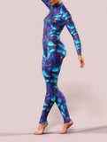 Purple Butterfly LS Catsuit-unitard-bootysculpted