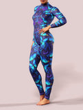 Purple Butterfly LS Catsuit-unitard-bootysculpted