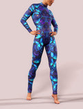 Purple Butterfly LS Catsuit-unitard-bootysculpted