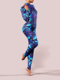 Purple Butterfly LS Catsuit-unitard-bootysculpted