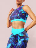 Purple Butterfly Sports Bra-Sports bra-bootysculpted