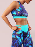 Purple Butterfly Sports Bra-Sports bra-bootysculpted