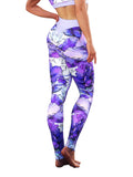 Purple Peony Sketch Tights