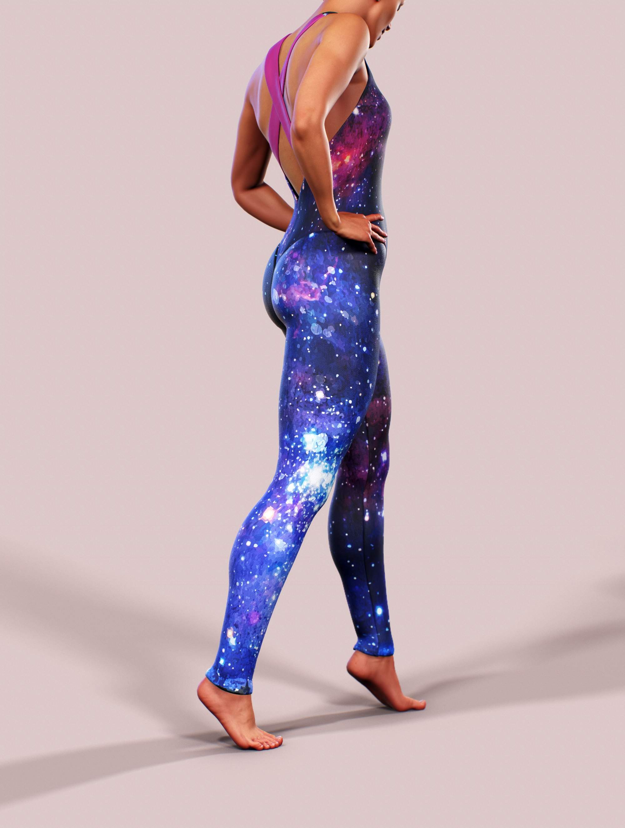 Purple Space Catsuit-unitard-bootysculpted