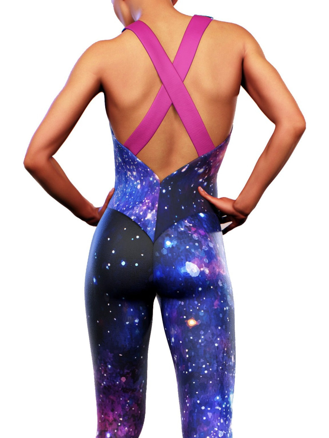 Purple Space Catsuit-unitard-bootysculpted