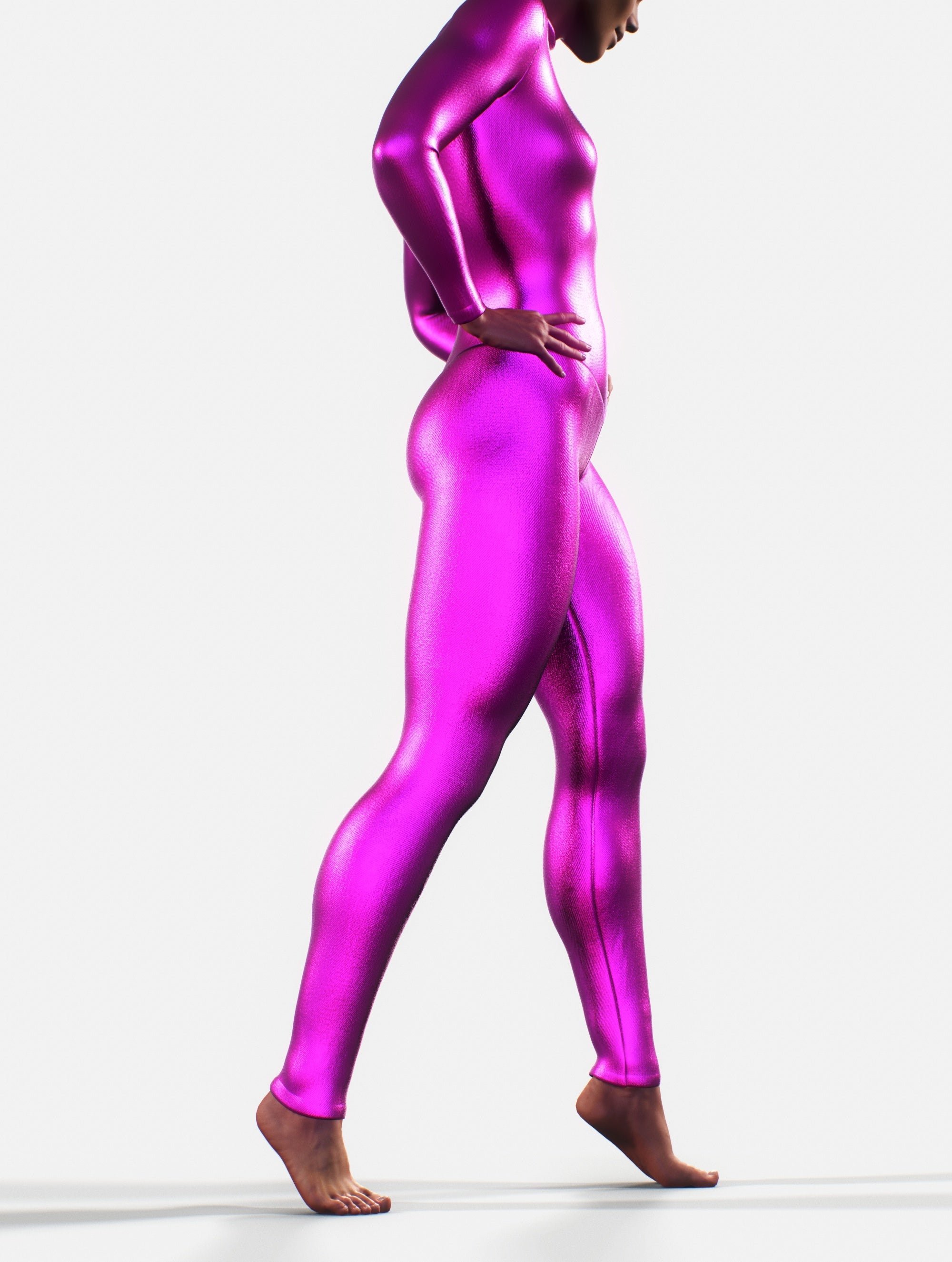 Raspberry Metallic Leotard-unitard-bootysculpted