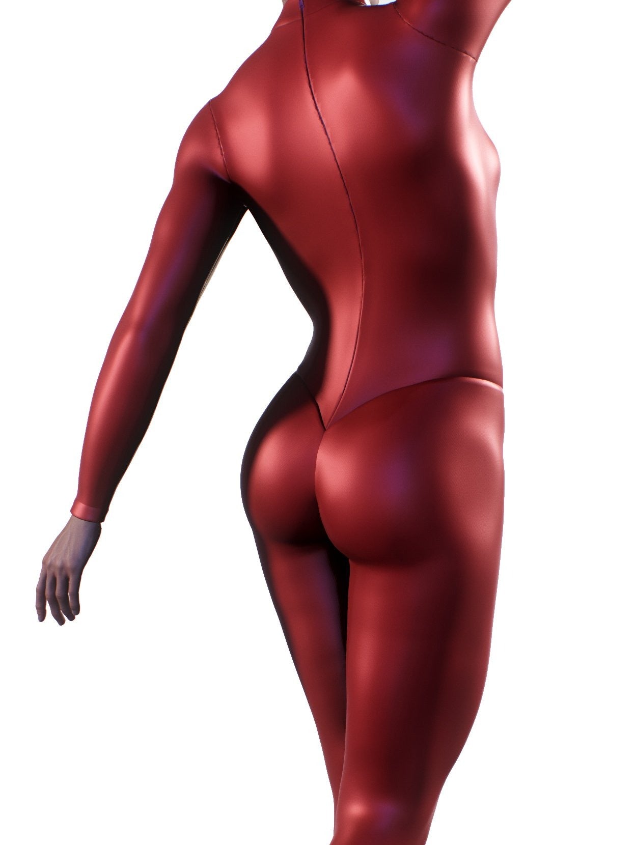 Red Leather Bodysuit-unitard-bootysculpted
