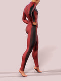 Red Lines LS Unitard-unitard-bootysculpted