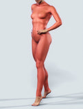 Red Mesh Unitard-unitard-bootysculpted