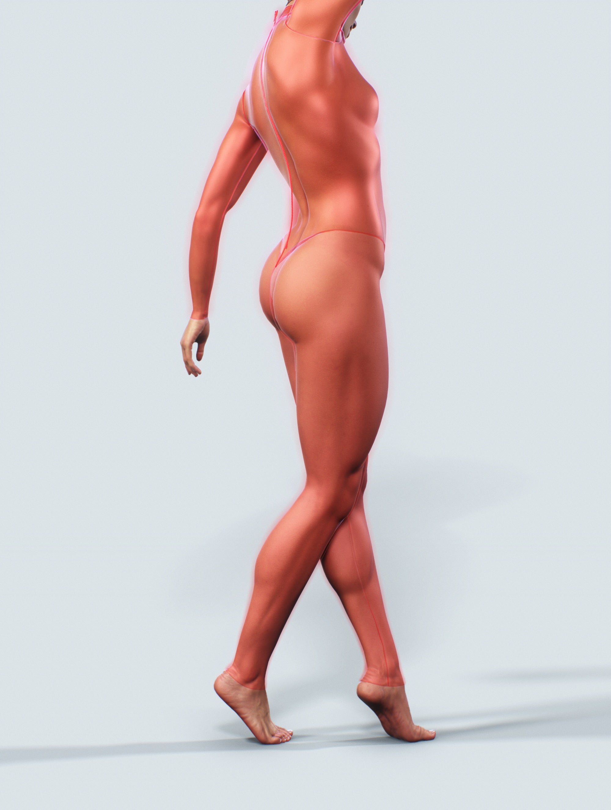 Red Mesh Unitard-unitard-bootysculpted