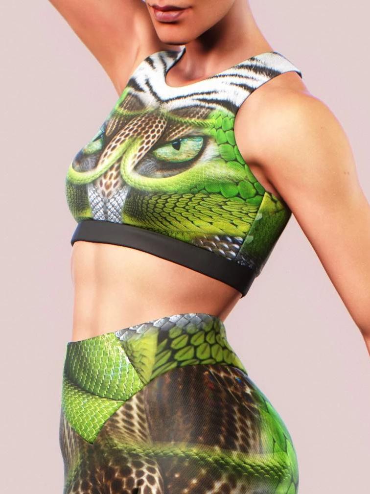 Reptile Sports Bra-Sports bra-bootysculpted